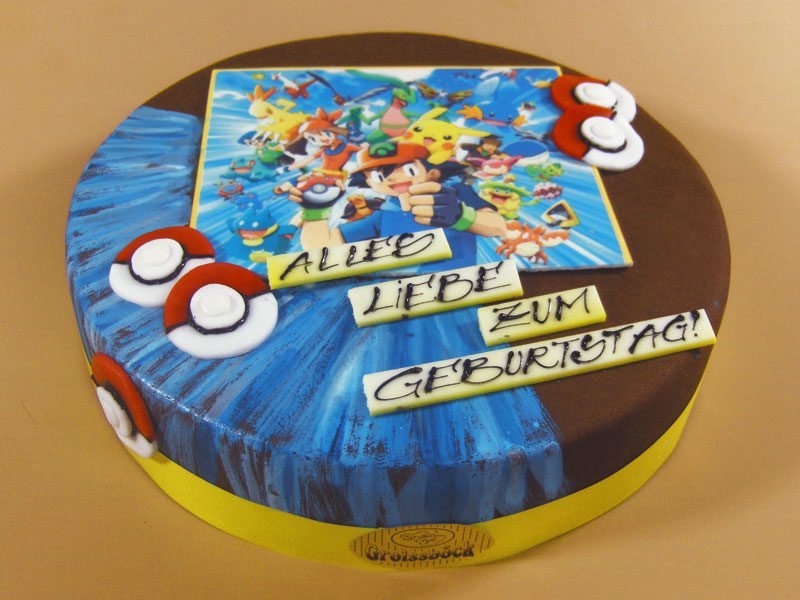 Geburtstag (Nr. 248) Pokemon Torte