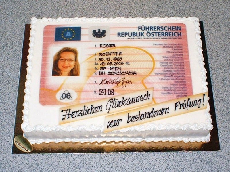 Führerschein Torte