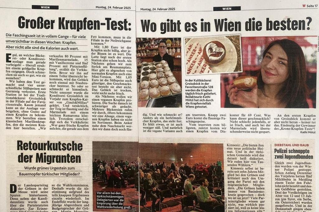 250224-Krone Zeitungsbericht Krone über Konditorei Groissböck in Wien
